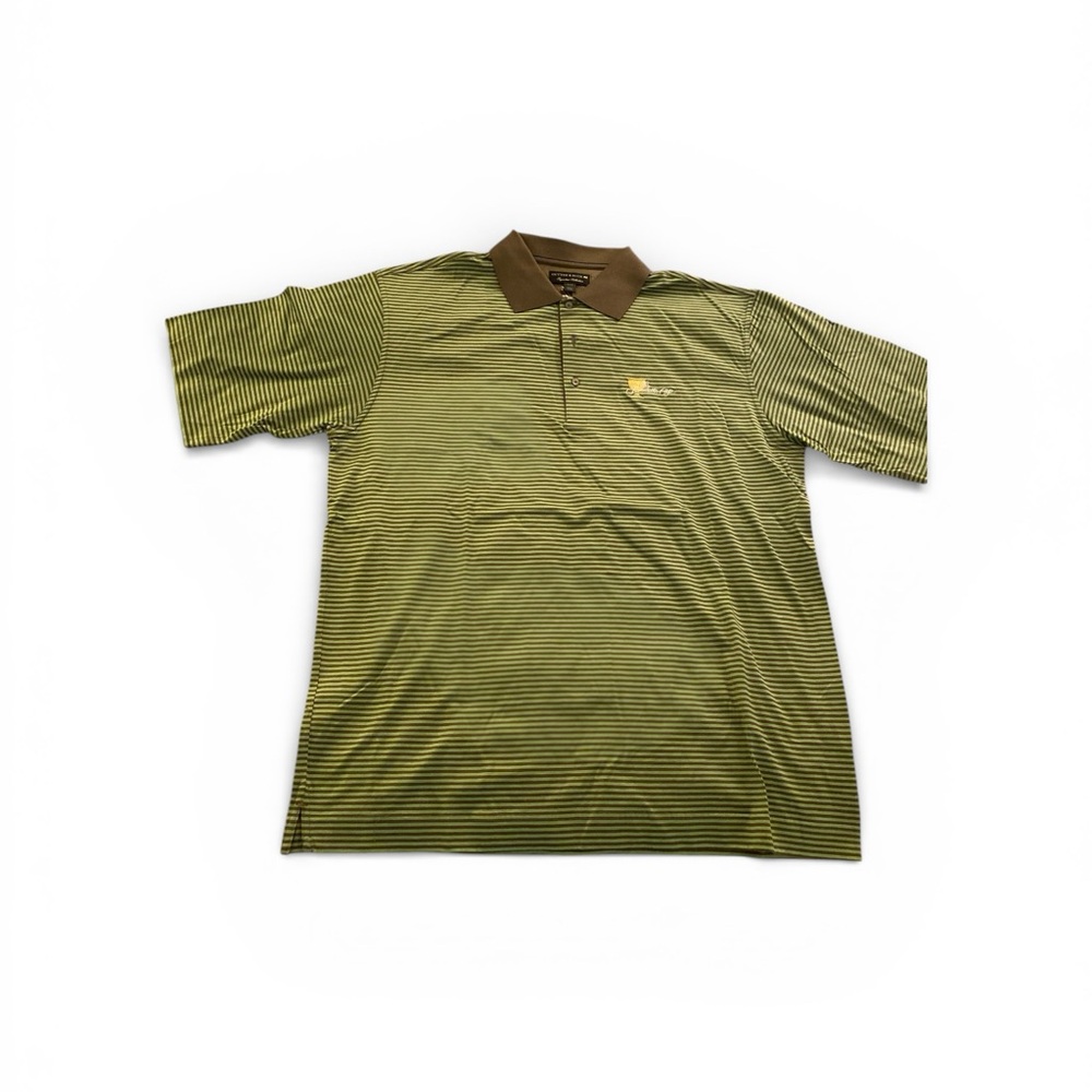 Cutter & Buck Olive Striped Polo Shirt NWT